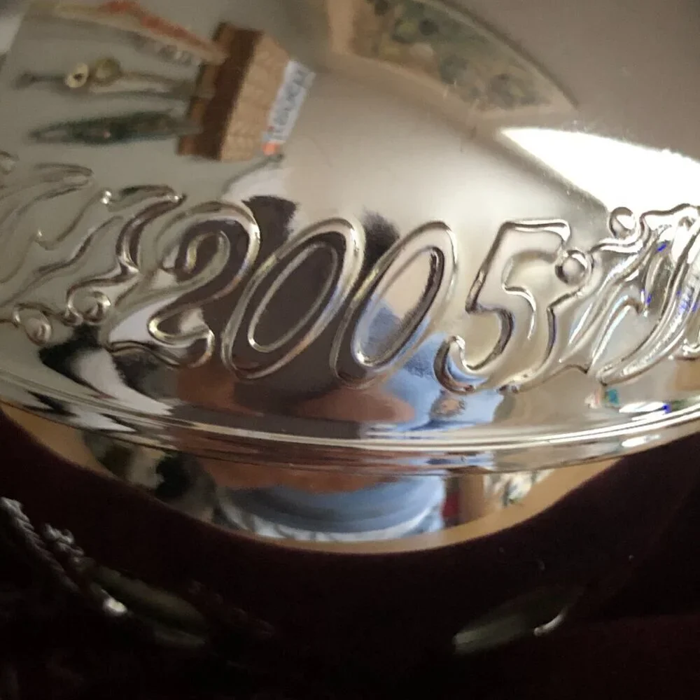 Vintage 2005 Wallace Silversmiths Silver Sleigh Bell - 35th Anniversary Edition